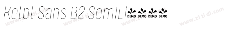 Kelpt Sans B2 SemiLi字体转换
